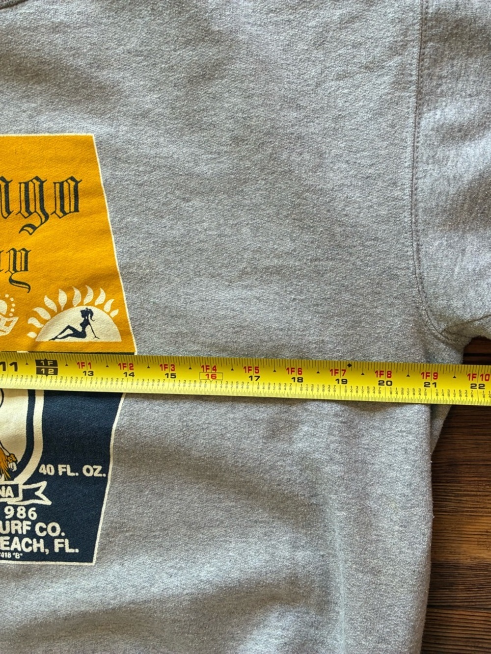 Vintage Champion Mango Bay Crewneck Medium Surf Beach Graphic 90s Y2K - Picture 3 of 9